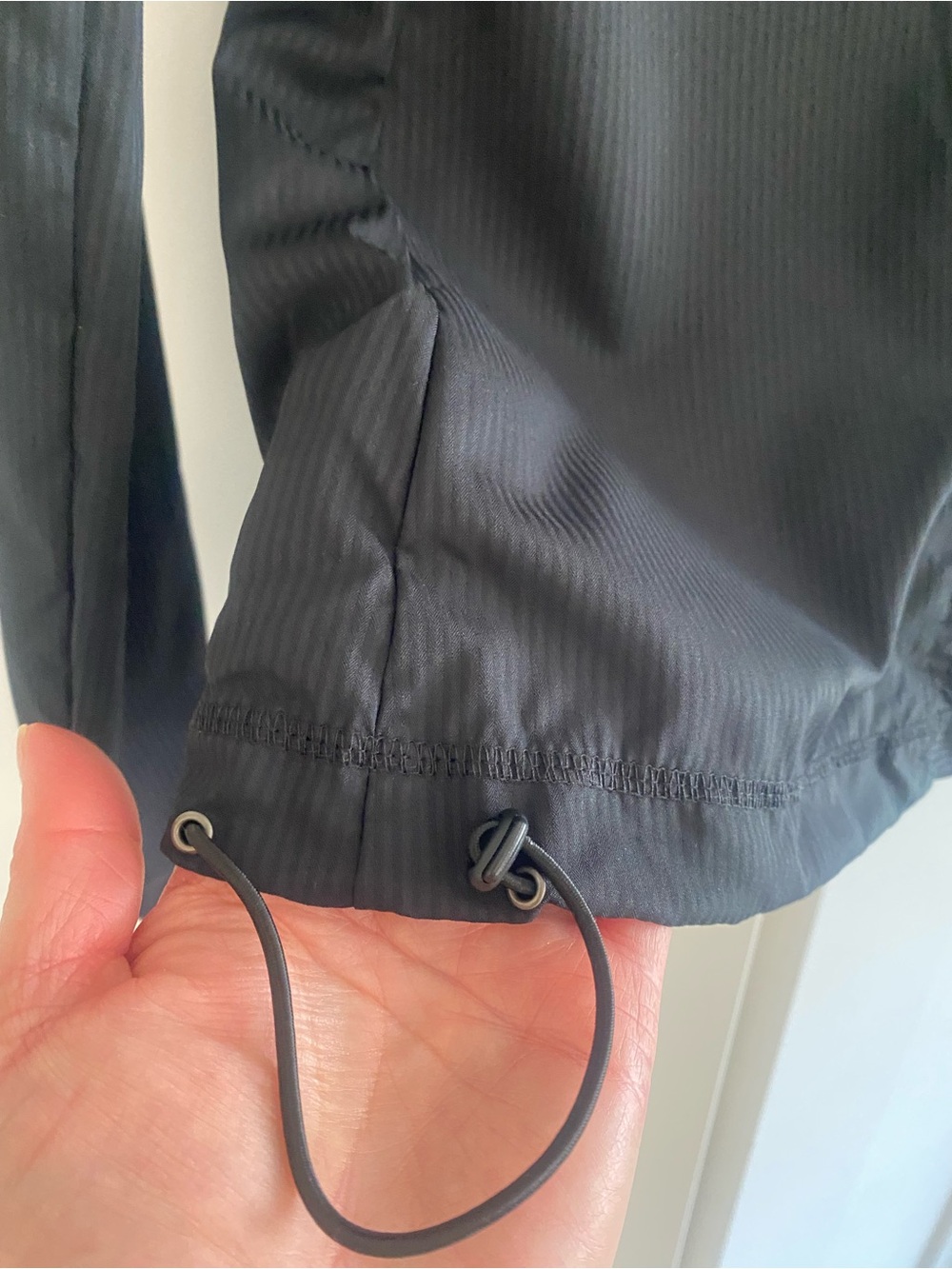 Balance Collection Black Zip-Front Ruffle-Trim Utility Jacket - Picture 9 of 11